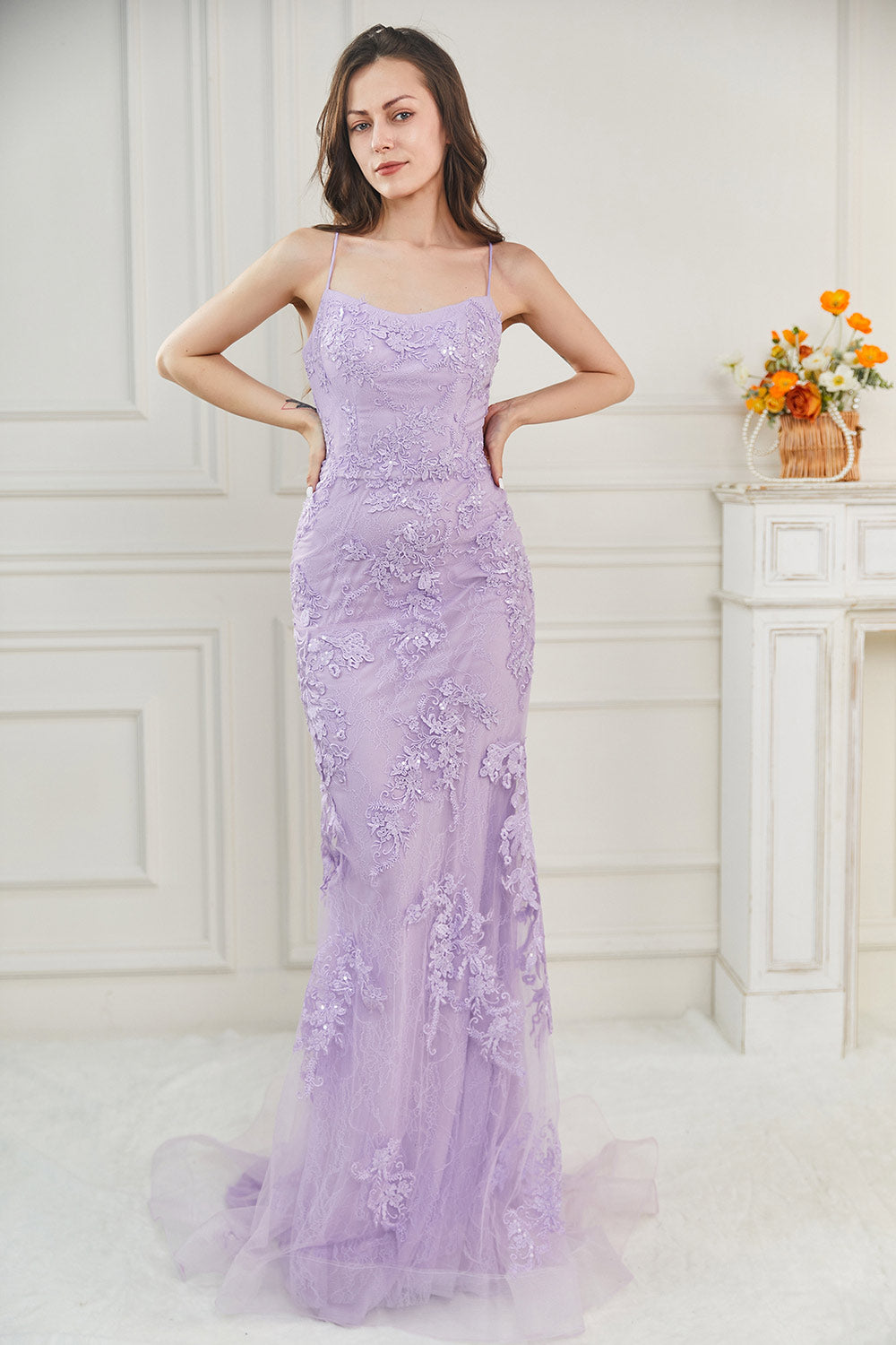 Long Mermaid Corset Prom Dress