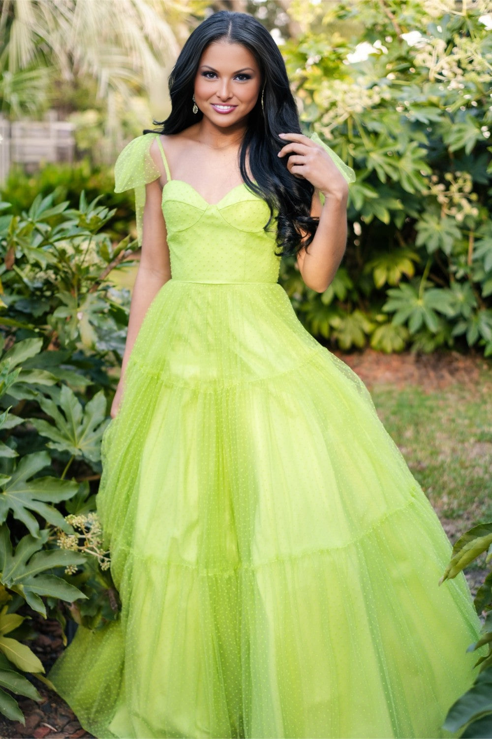 Green Spaghetti Straps Sweetheart Long Prom Dress