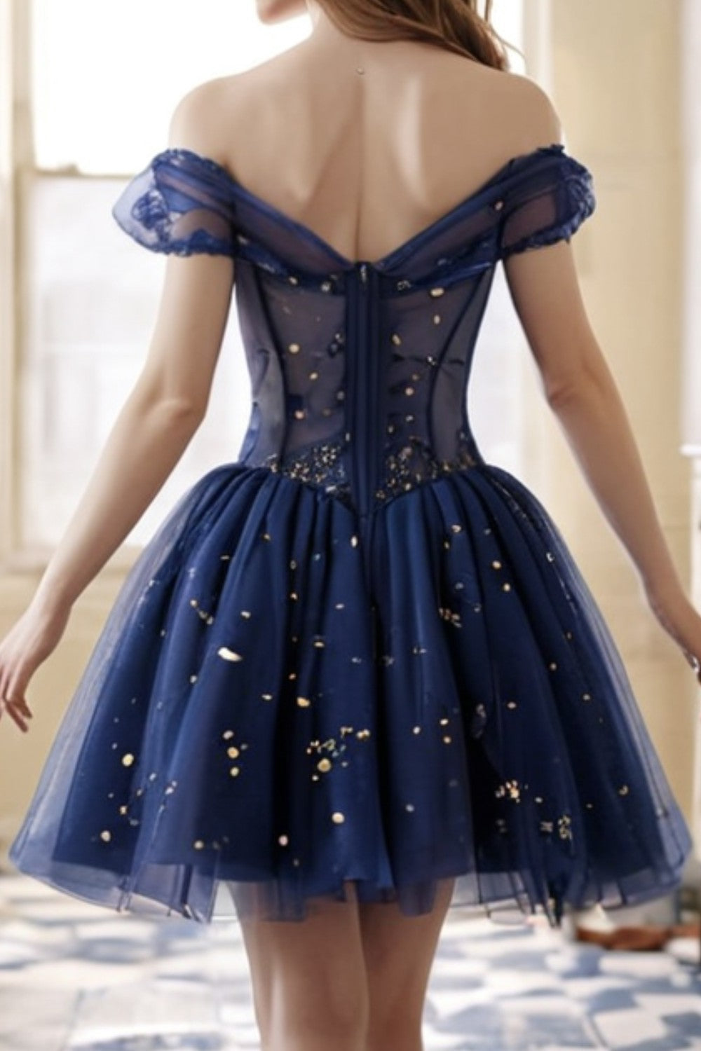 Gypsophila A Line Corset Homecoming Dress