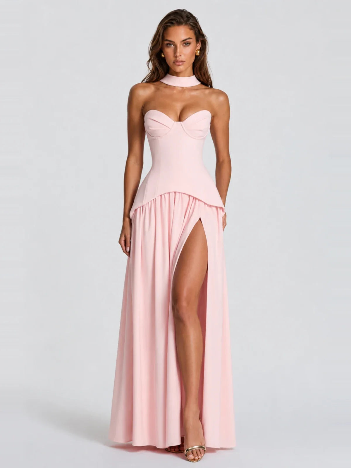 Strapless Sweetheart High Slit Prom & Formal Dress